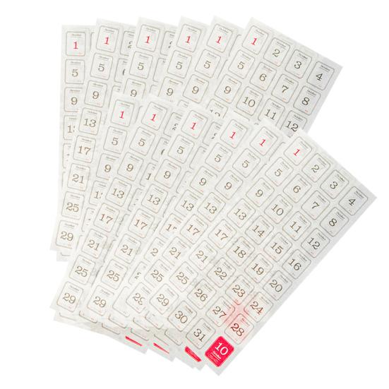 

12 листов стикера с ежедневным планом, прозрачная удобная бумажная наклейка для календаря для студентов и взрослых для дома 12pcs