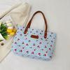 Nylon Tote Bag For Women With Print And Zipper Closure For Daily Commuting