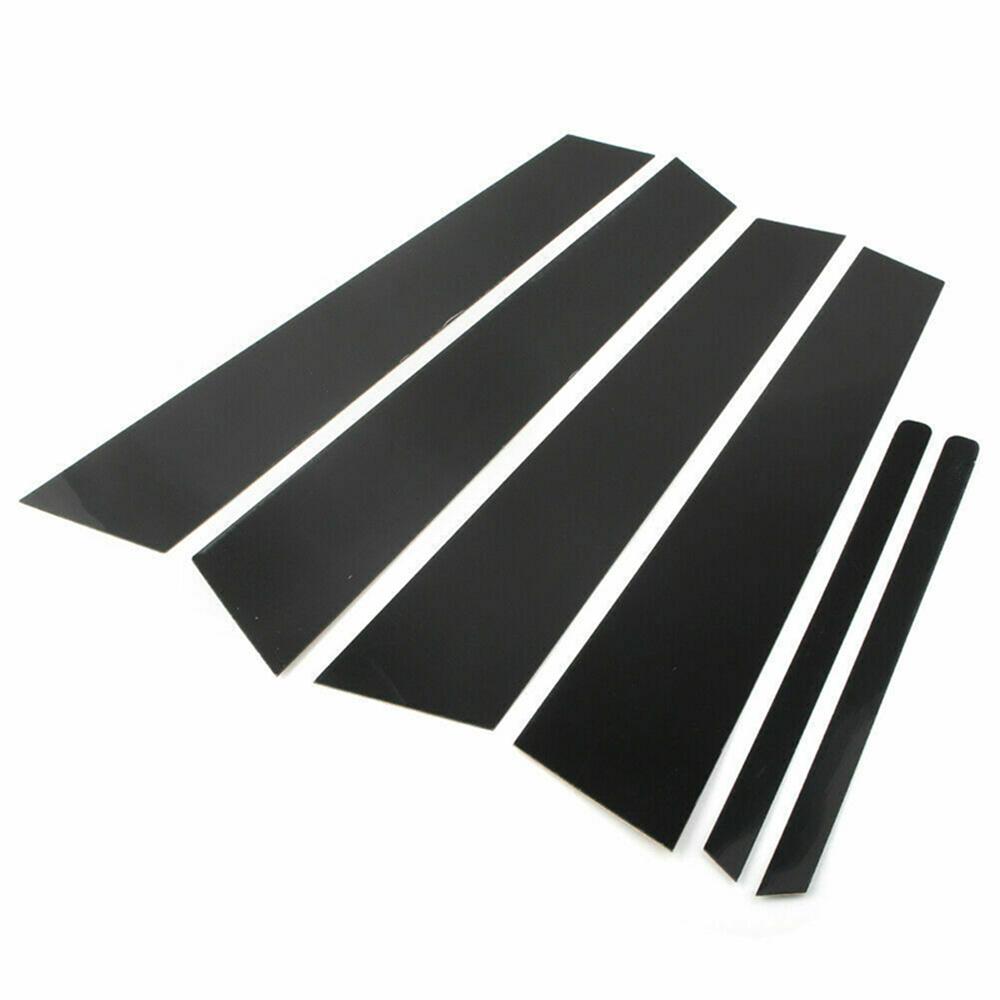 For 2011-2015 Kia Optima Door Window Pillar Posts Trim Covers Kit Glossy Black