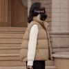 Women's Lightweight Brown Korean Style Down Jacket - Winter Outerwear