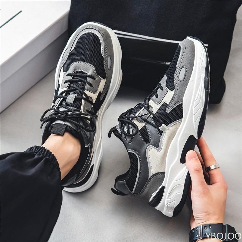 

Spring summer simple comfortable men s shoes new mesh breathable trend versatile sports leisure running shoes 44 чёрный