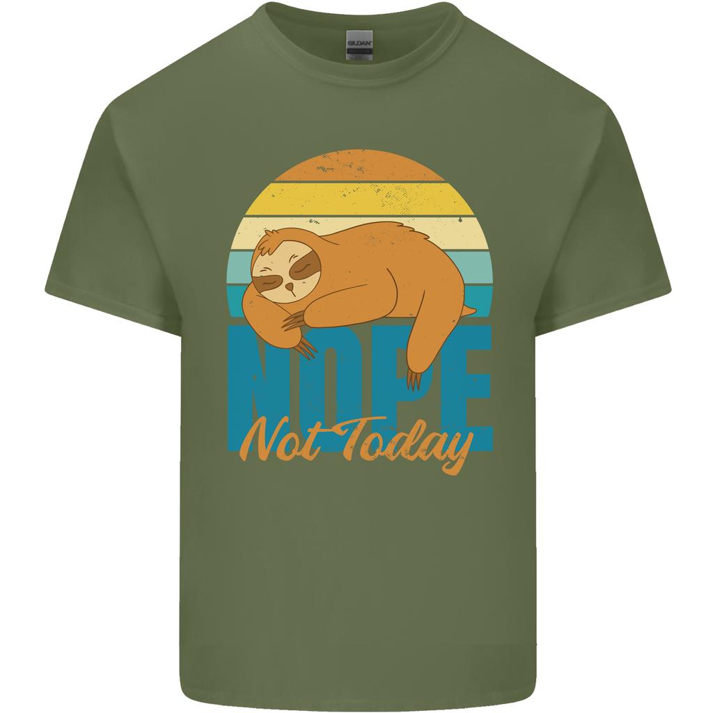 Sloth Nope Not Today Funny Lazy Unisexs Light Cotton TShirt