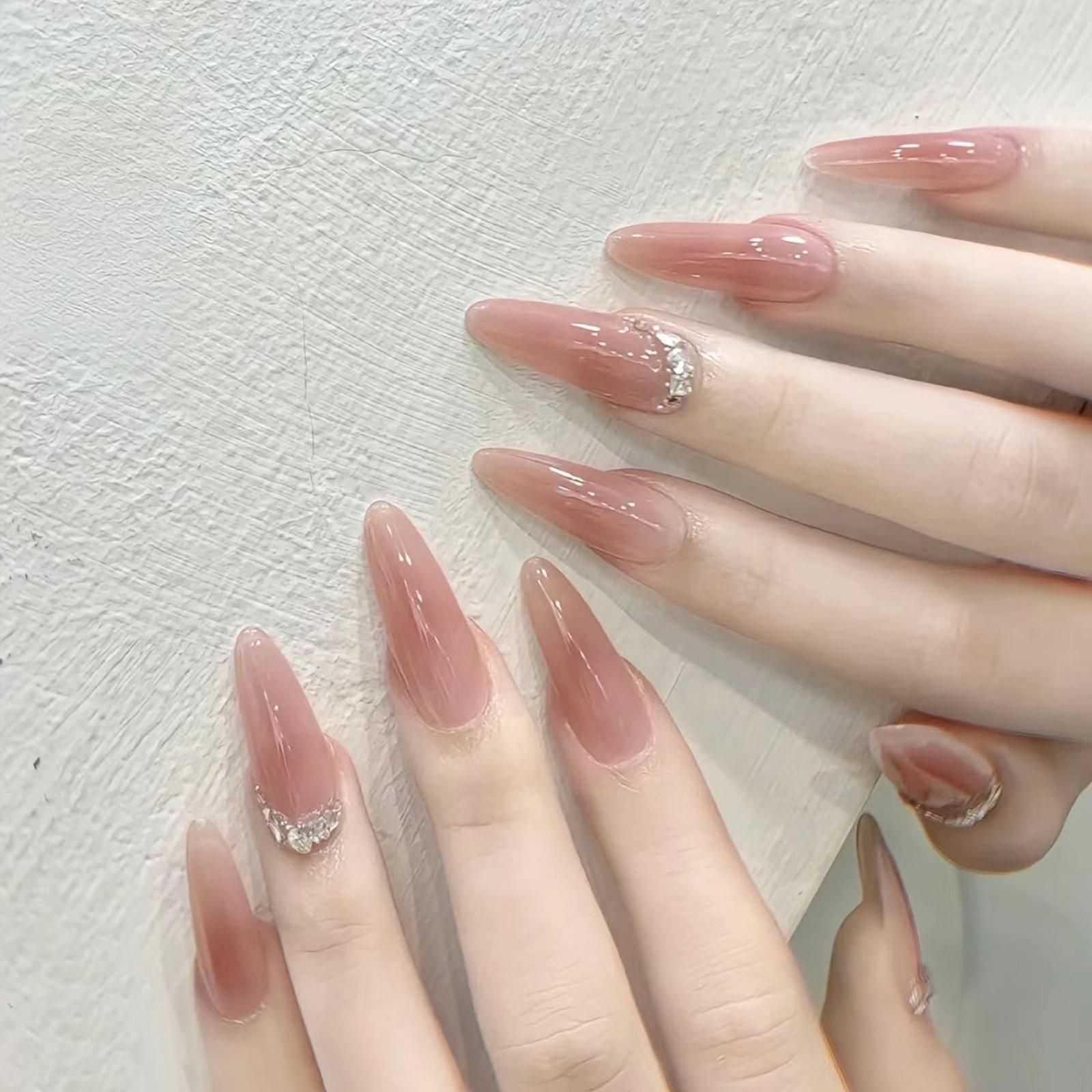 

Градиєнтні золотисті фольговані знімні наклейки для нігтів - Осінньо-зимова колекція