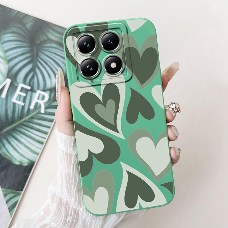 Cute Cartoon Phone Case For Xiaomi 14T Pro Soft Silicone Shockproof Cover For Xiaomi 14T 14 T Pro 5G Cases Bumpers