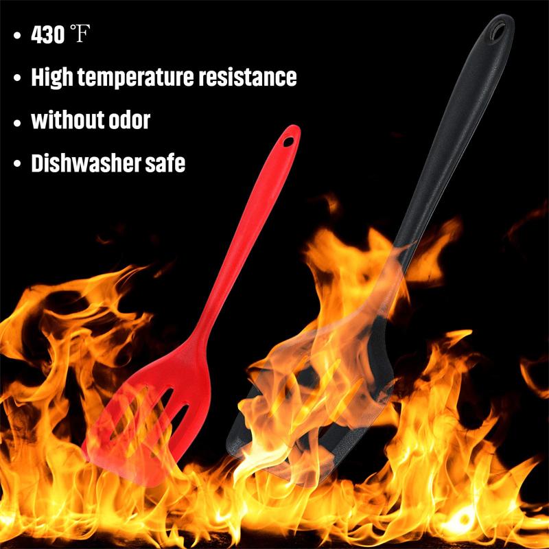 30cm Silicone Slotted Turner Egg Fish Frying Pan Scoop Non-Stick Fried Shovel Spatula Heat Resistant Turner Cooking Utensils New