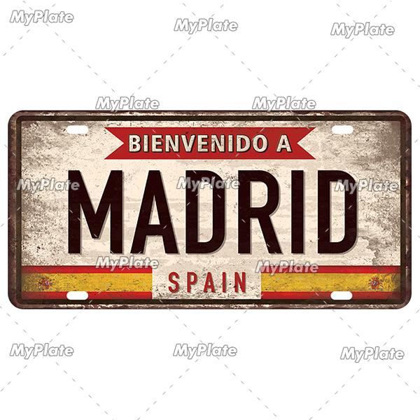 [MyPlate] Country City Style 15x30CM Plate Vintage Metal Sign Plaque Tin Sign Man Cave Decoration Bar Sign Club Poster Gift