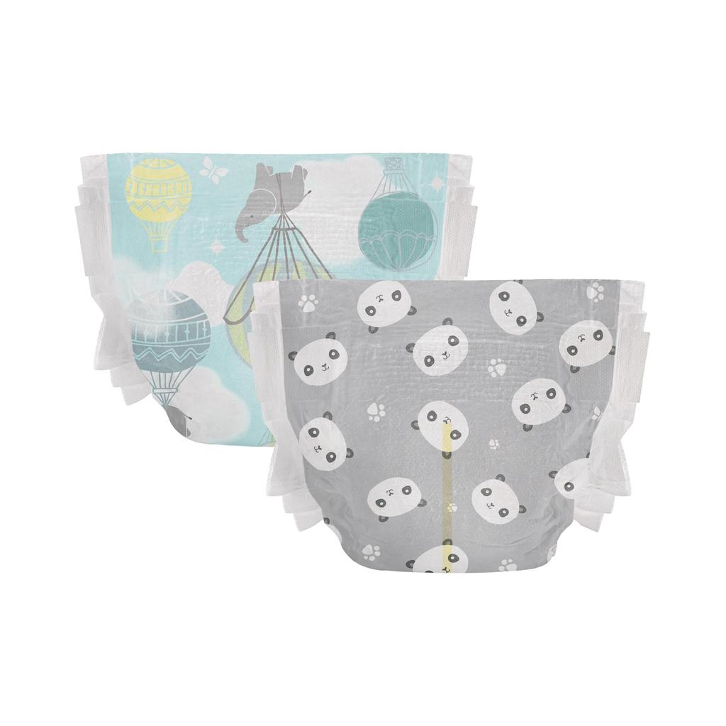 The Honest Company Clean Conscious Diapers Sustainable Diapers Above It All Panda Club Box Newborn Size 72 Pieces Plant-based +