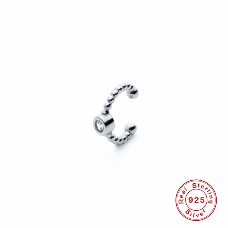 

Серьги с непористой ромбовидной структурой из стерлингового серебра S925, клипсы-заушники Tide Free 925 silver