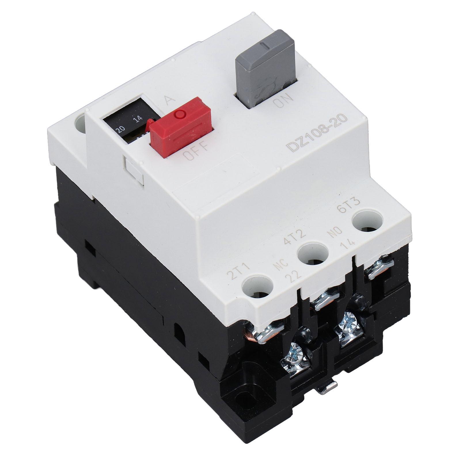 

Motor Protector Circuit Breaker Plastic Shell 3P DIN Rail Mounted Motor Circuit Protector Switch AC380V 14‑20A