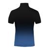 Gradient Color Summer Short Sleeved Lapel Button Men's Casual Top