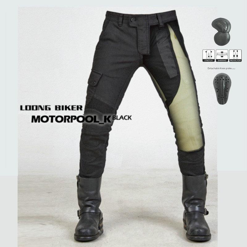 Vendita all'ingrosso del produttore jeans da moto uomo e donna anti-caduta pantaloni per moto Kevlar resistenti all'usura pantaloni da ciclismo da corsa