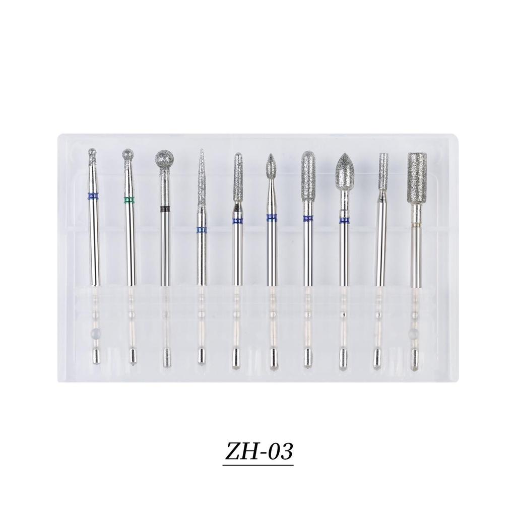 Iridescent Tungsten Steel Nail Polishing & Dead Skin Removal Set