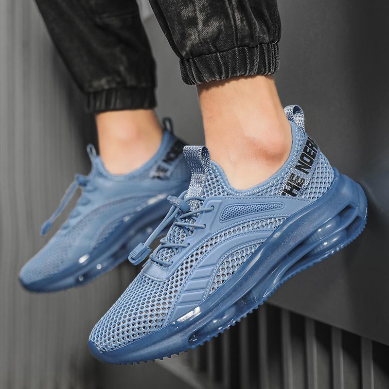 summer new air cushion men's shoes Breathable mesh surface fashionable shoes Fashion student casual sports shoes