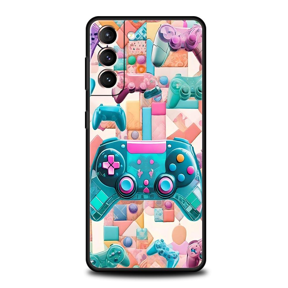Game Controller Graphic Phone Case Cover for Samsung Galaxy S26 S25 S24 S23 S22 S20 S21 FE Ultra S25 Edge Plus 5G Soft TPU Shell
