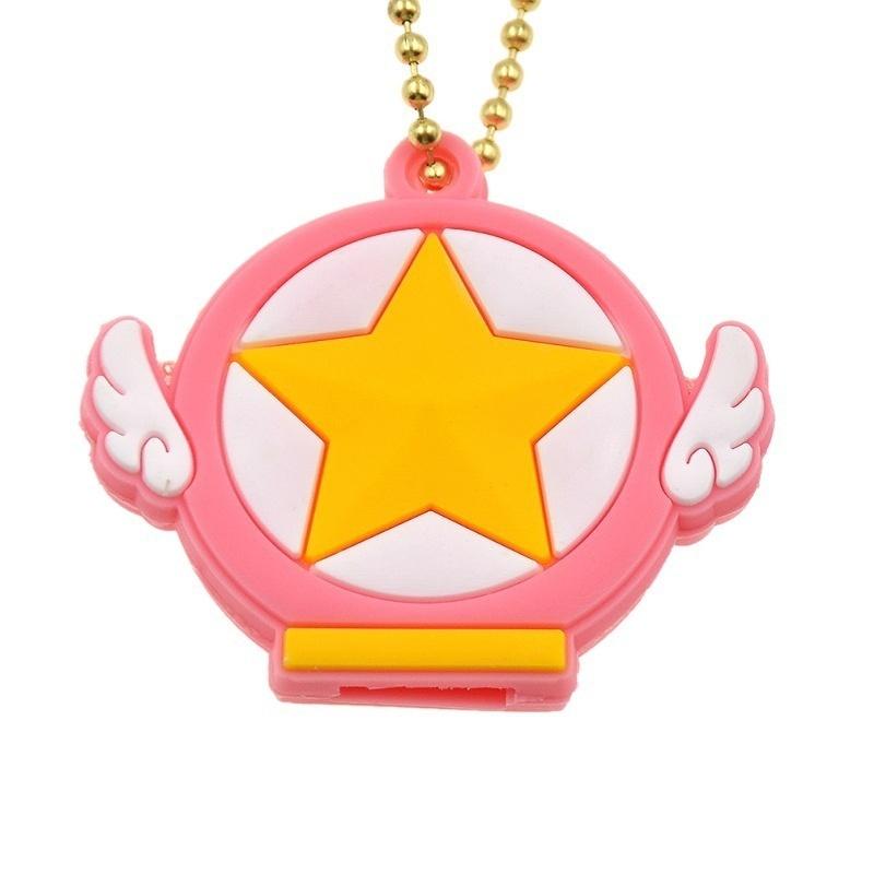 1Pc Cartoon Anime Silicone Key Cap Head Cover Card Captor Sakura Pattern