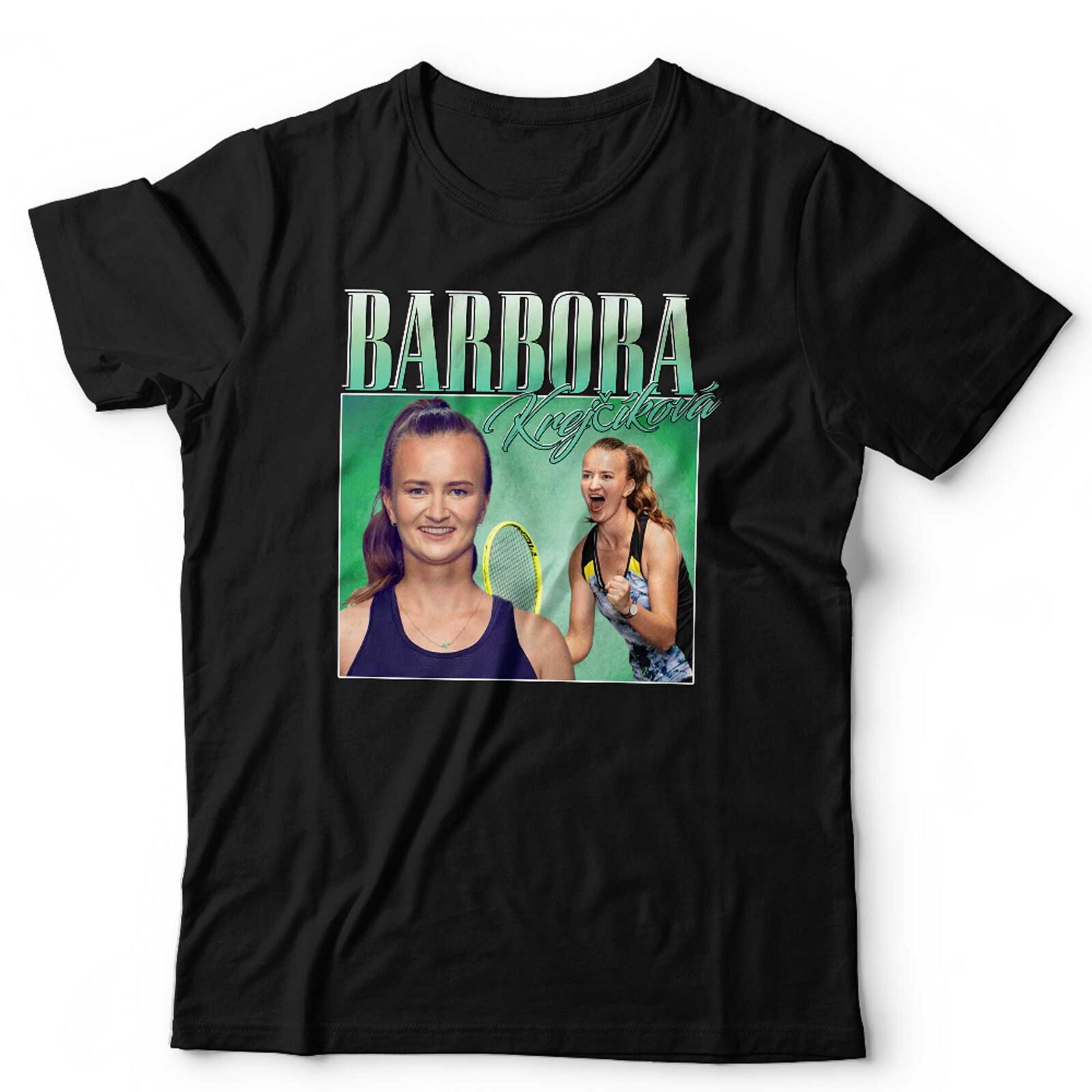 Barbora Krejcikova T Shirt Mens Womens Tees Top Appreciation Unisex Homage Throwback Tennis Wimbledon XL