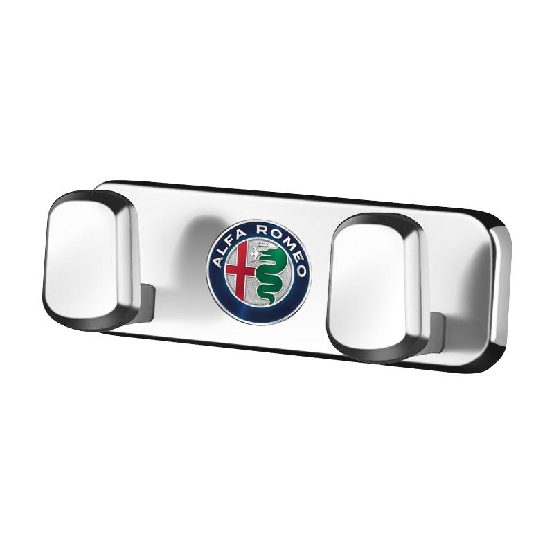 

For Alfa Romeo Zinc alloy Car Hook Randomly Pasted Storage Bracket For Alfa Romeo Giulietta Mito 159 Giulia Stelvio 156 147 Tona