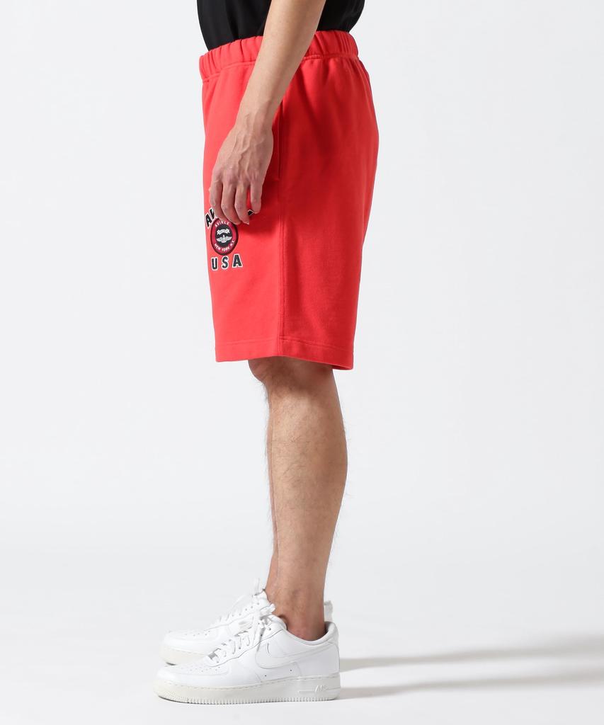 AVIREX Varsity Logo Shorts Store Varsity Logo Size XL (Official Exclusive) Men's Shorts, (150), Orange, 783-5913002