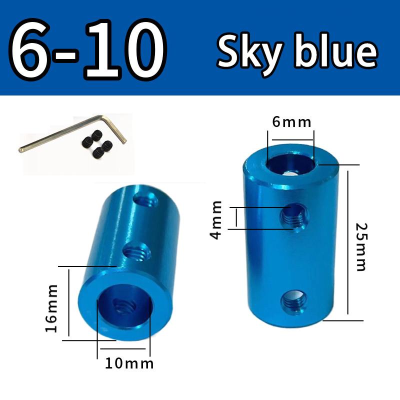 Burgundy/Sky Blue/Royal Blue Aluminum Alloy Colored Coupling Length:25mm Specification:3~10 Full Series Rigid Coupling Set Screw