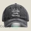 Minder Drama Meer TECHNO Gewassen Baseballpet Outdoor Voor Dames Unisex FeUnisex Mode Dad Hat Hip Hop