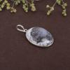 Oval Cabochon Dendrite Agate Pendant Solid 925 Sterling Silver Gemstone Pendant Without Chain Jewelry For Women or Girls - 5.72 Gms