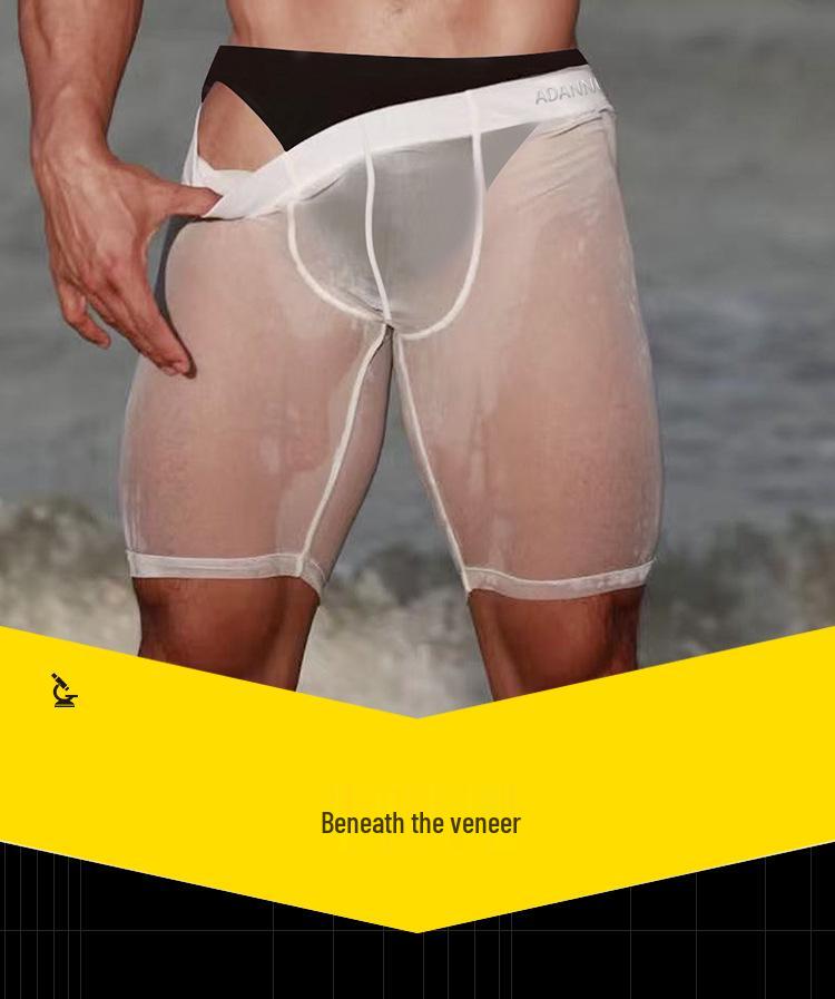 Men's Quick-Dry Low-Waist Seamless Sport Boxer Briefs