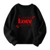 Girls Round Neck Pullovers For Kids Printed Baby Tops Valentine's Day