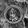 Fashion Simple Praying Hands Jesus Stainless Steel Cross Ring for Women Men Silver Color Hip Hop Ring Jewelry Gift R607