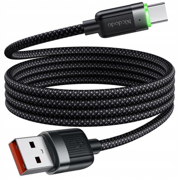 Mcdodo Usb-C Fast Charging Cable For Samsung Xiaomi Type C 6A 100W 1M Led