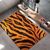 Orange and black tiger stripes carpet Yoga living room room decor children's crawling mat doormat area rug games mat