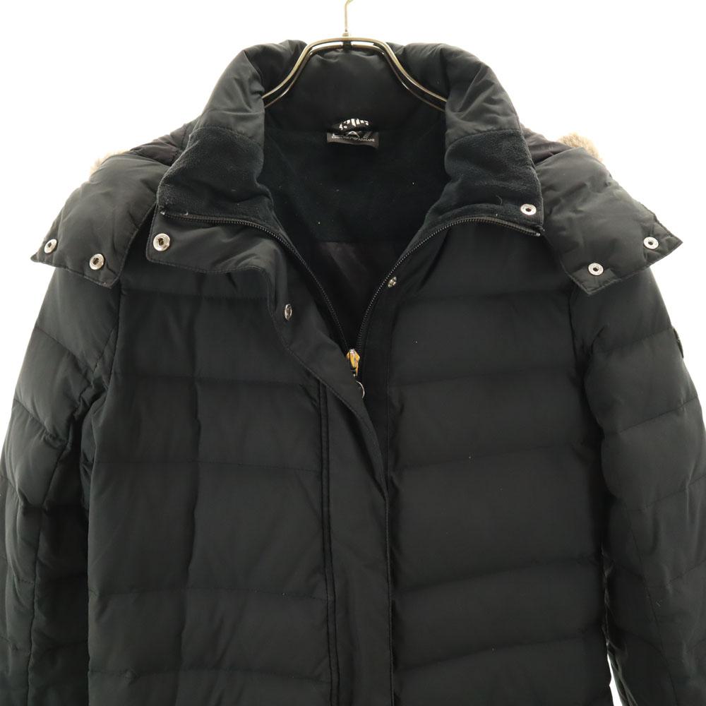 Emporio Armani down coat M Charcoal black Women Used