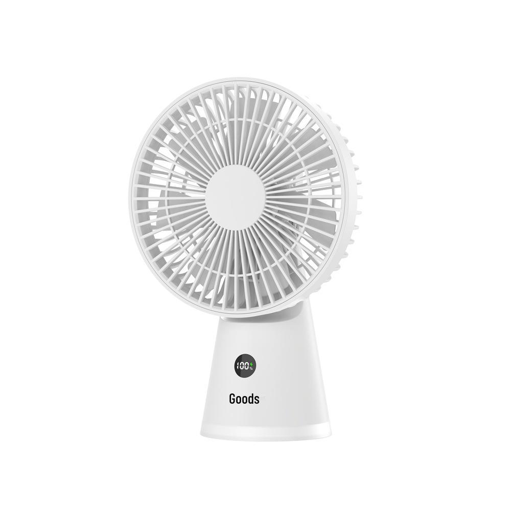 

Silent USB Rechargeable Desktop Fan with Night Light - Ideal for Home, Office, Kitchen, and Portable Use 160*101*243mm