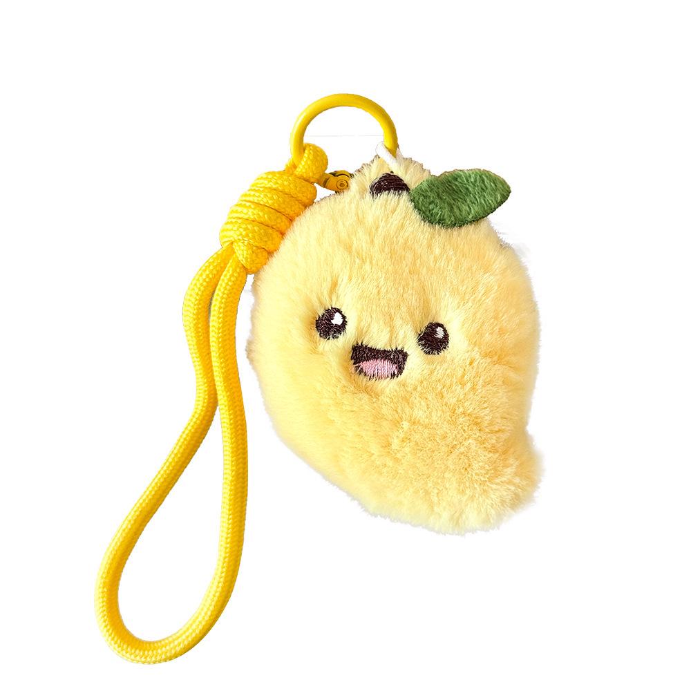 Cute Fruit Plush Pendant - High-Quality Bag Decoration and Keychain Doll Toy