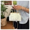 Handbag Women Cloth Flower Chain Strap Evening Wedding
