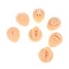 1 Stück Silikon Ohr Auge Nase Mund Zunge Bauchnabel Piercing Modell Drucknadel Simulationsdisplay Piercing Werkzeug Schmuck