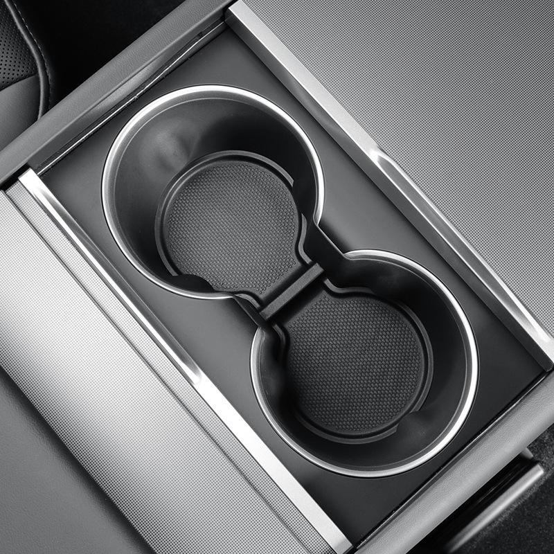 Non-Slip Cup Holder and Storage Pad for Tesla Model 3/Y 2023-2025 Center Console