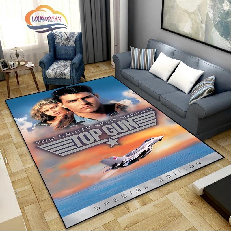 Top Gun Umělecký Vzor Loga Koberec Filmový Prvek Dekorační Koberce Moderní Domov Obývací Pokoj Podlahové Rohože Koberce do ložnice Koupelna