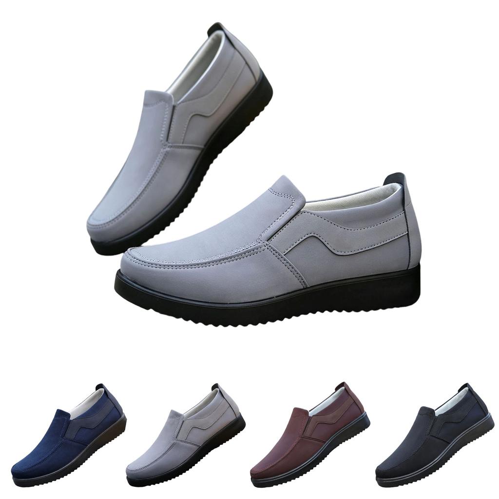 Men's Fashion Plus Size Round Toe Casual Shoes, Everyday Footwear for Daily Use