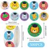 Animal Graduation Reward Stickers: DIY Kids' Stationery, Journal Decoration & Sealing Tape.
