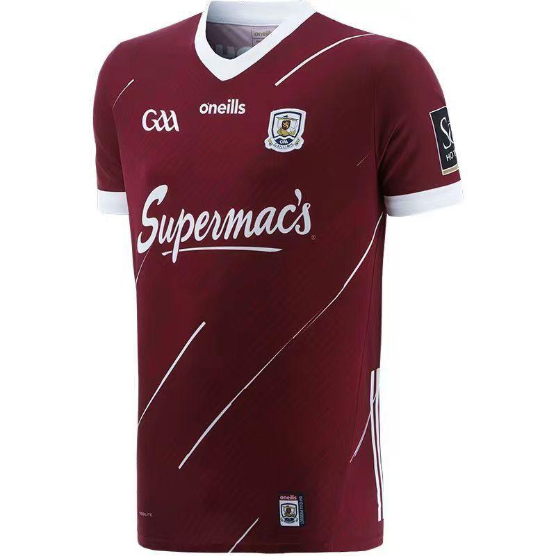 Sligo Rugby Training Jersey Short Sleeve Solid Color Sports Top Men Women
