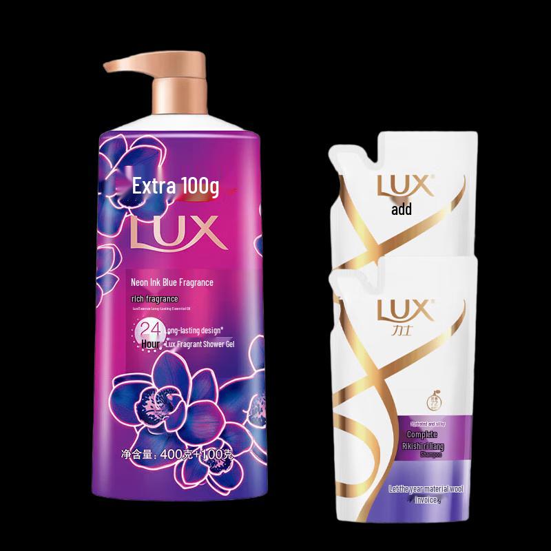 

LUX Dark Orchid Scent Body Wash & Shampoo Set