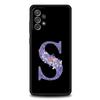 Letters Purple Flower Phone Case For Samsung Galaxy A17 A07 A55 A35 A25 A15 A05 A33 5G A31 A23 A21s A13 A41 A73 A53 A51 A71Cover