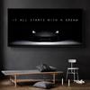 Citazione di Successo Pittura su Tela Motivazionale Stampa Poster Arte da Parete Immagine HD Auto Ispiratore Stile Nordico Decorazione per la Casa Senza Cornice