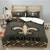 Orleans Saints Logo Bedding Set 3pcs, High Quality Bedding Set Including 1pc Duvet Cover And 2pcs Pillowcases for Bedroom, Dormitory Gift