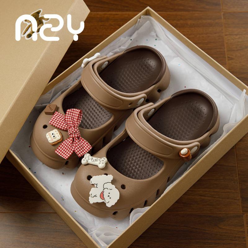 

Mary Jane hole shoes women wear DIY bag head cool slippers in summer, beach sandals wind non-slip sandals 40/41