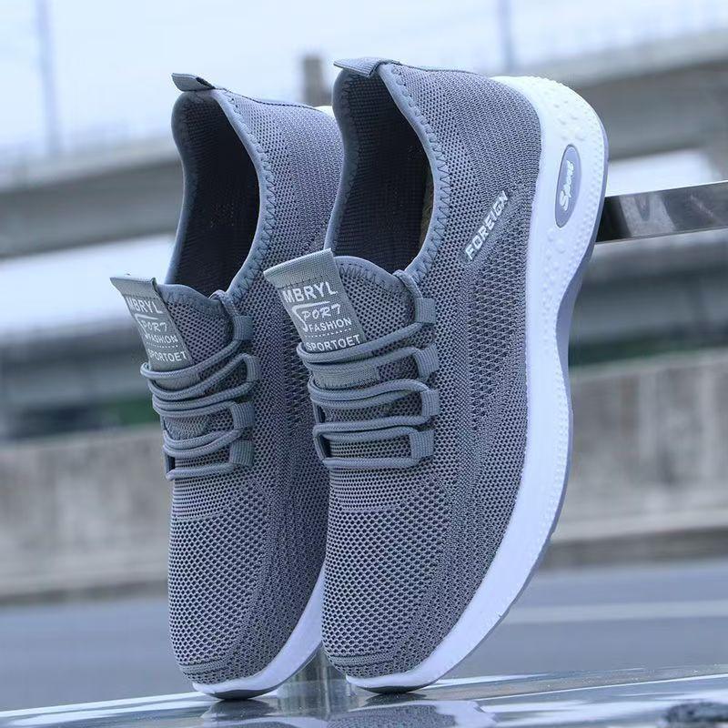 Mesh men's shoes summer new breathable thin hollow mesh shoes men's casual versatile sports trendy shoes