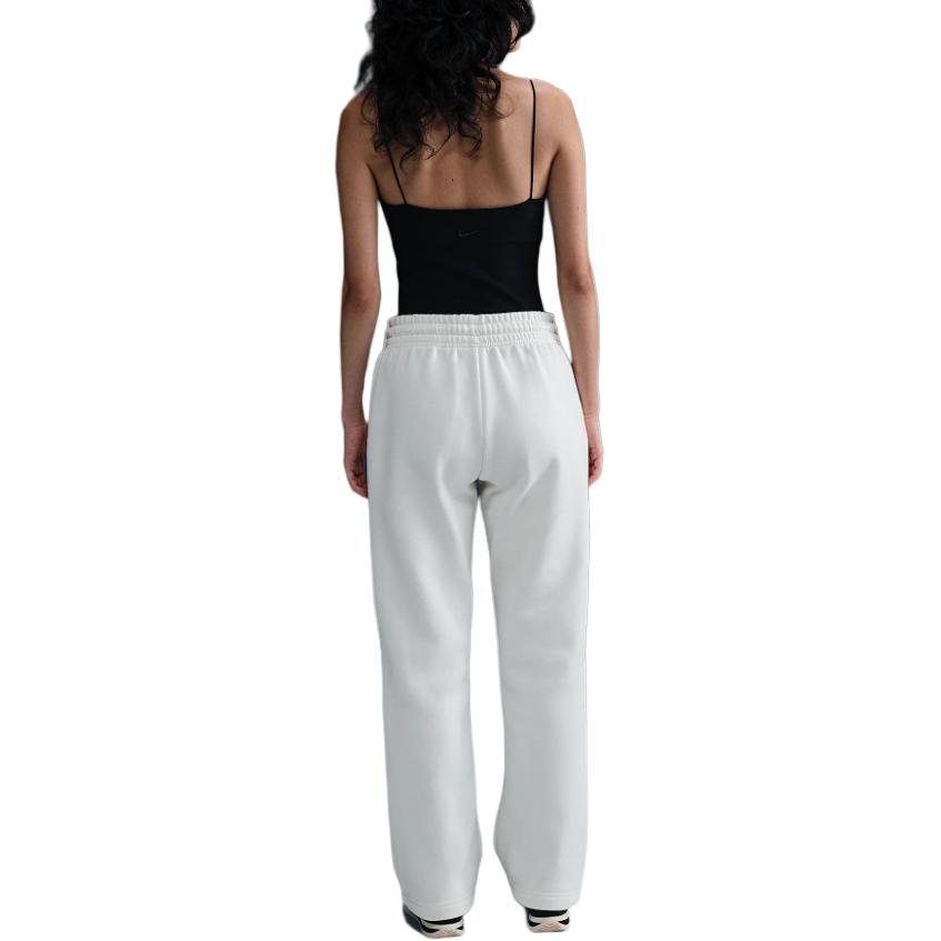 Nike Logo Lace Straight Leg Knit Sports Pants Women Pants White HQ7724-133