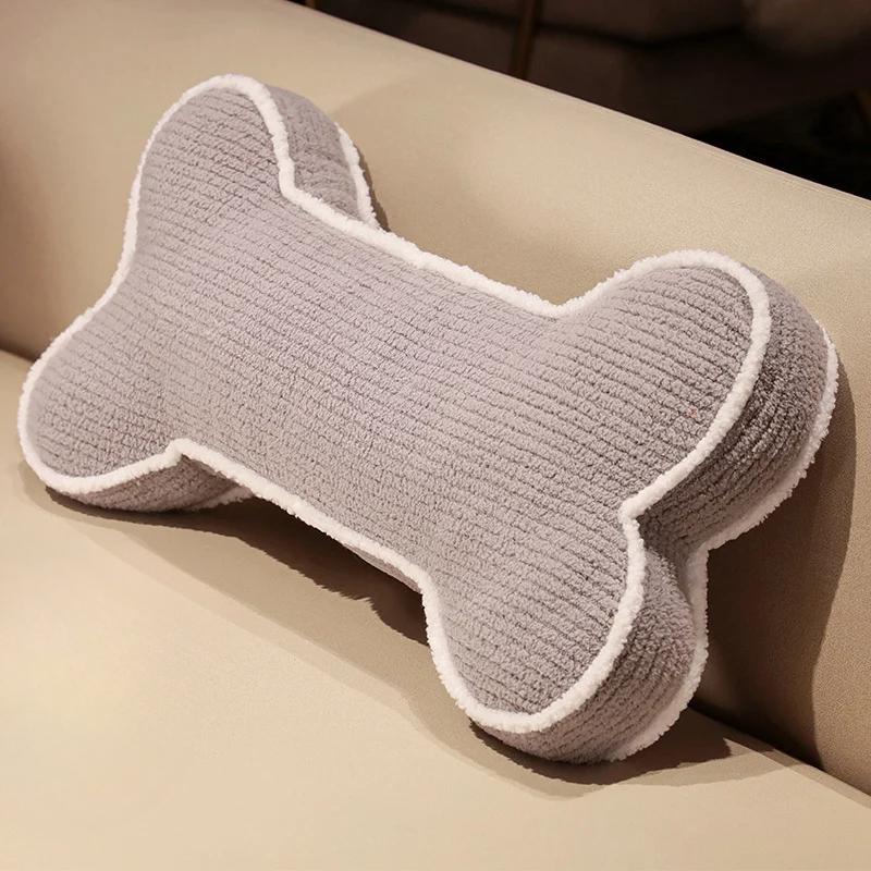65cm Creative  Bone Plush Soft  Bone Type Headrest Roll Pillow Backrest Pillow Suitable for Car  Car Sofa Bed  Room Decor