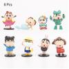 Shin Chan Crayon Theme Anime Character Toys Doll Models Various Action Displays