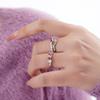 Open Stylish Geometric Ring For Women Featuring Vibrant Colorful Stones Perfect For Fashion And Wear Everyday